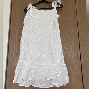 New York & Company White Eyelet Dress NWT